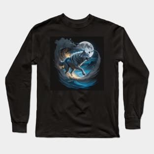 Epic Wolf Ripping Long Sleeve T-Shirt